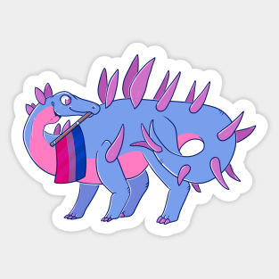 Bisexual Kentrosaurus Sticker